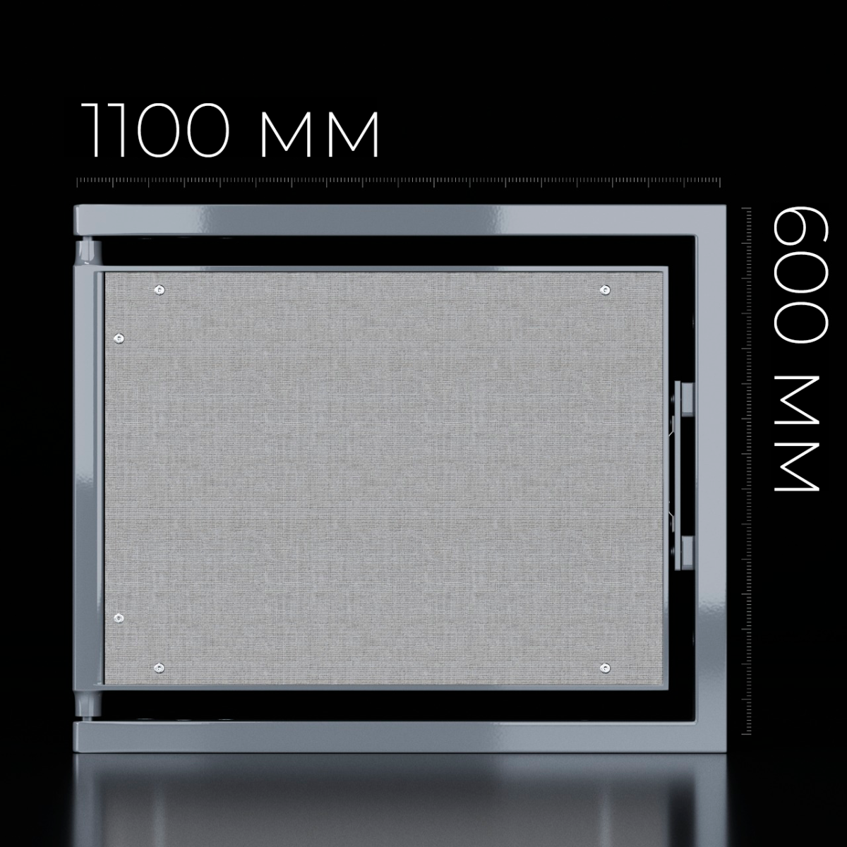 Люк одностворчатый Shagma 110х60 ревизионный под плитку ЛС1100x600Г 5 Люк одностворчатый Shagma 110х60 ревизионный под плитку ЛС1100x600Г — изображение 5