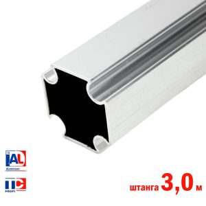 Профиль ХОМмет Xprofil  алюминиевый, в штангах (стоимость за 1 пог. метр) ХОММЕТ9000010